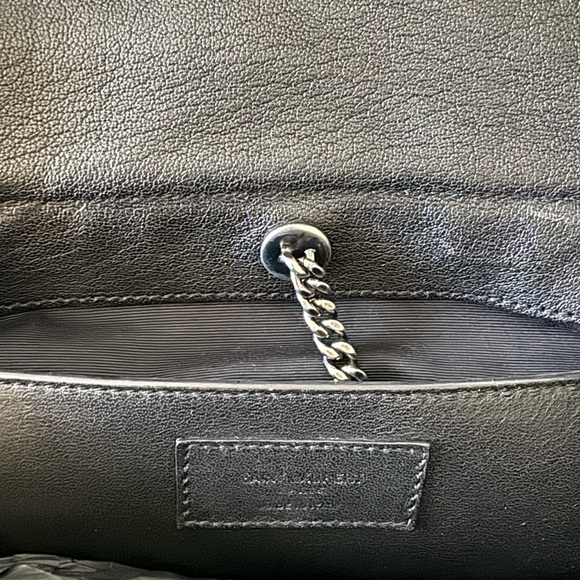 YSL Saint Laurent Nolita Black Grainskin Leather Handbag - Picture 16 of 16